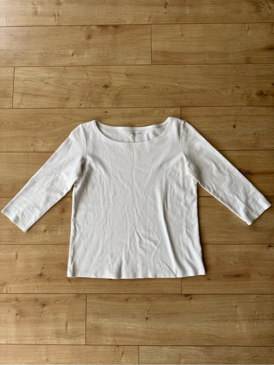 Eileen Fisher Tops - Eileen Fisher Boat Neck Three-Quarter Sleeve Top